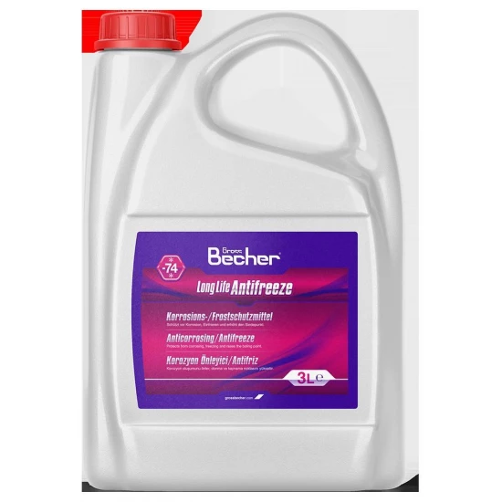 GROSSBECHER -74 KIRMIZI ANTİFRİZ 3 LT GROSSBECHER -74 KIRMIZI ANTİFRİZ 3 LT